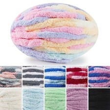 250g Extra Thick Super Chunky Yarn Bulky Chenille Soft Hand Arm Knitting Wool