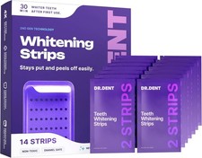 DRDENT Purple Teeth Whitening Strips 7 Treatments Safe for Enamel Non Sensitive