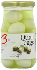 Bespoke Foods Cooked and Peeled Quails Eggs 160 g, White