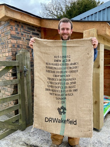 Used empty coffee hessian - 1,