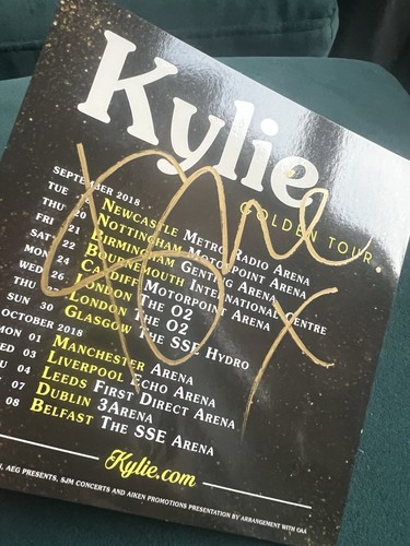 Kylie minogue signed insert - kylie,
