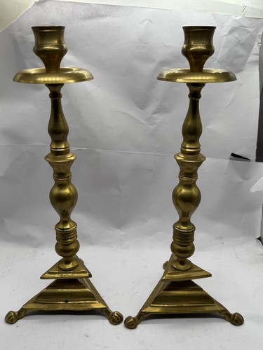 Vintage pair solid - vintage, brass