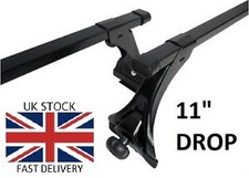 Roof bars Rain Gutters Racks rails Fits Pajero Shogun Volvo Estate 11" Drop