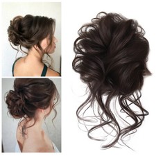 Curly Messy Bun Hair Piece