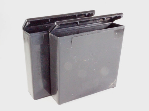 Pair empty plastic - of,
