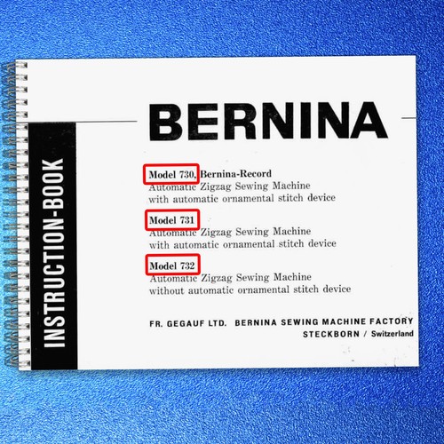 Bernina 730 record 731 - 730,