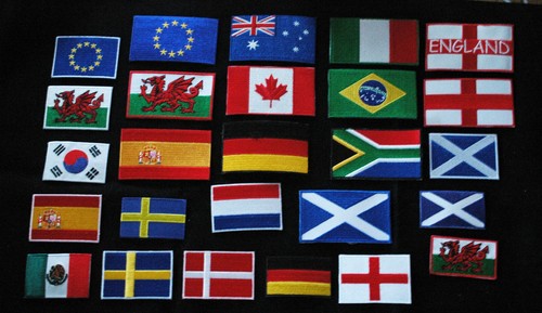 Flags the world iron - the,