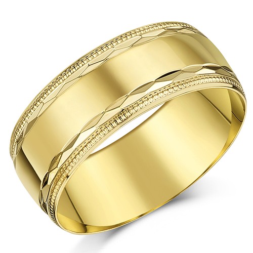 4mm 8mm 9ct yellow gold - 9ct, light