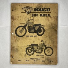 Vintage Maico MC250 MC360 MC400 MC450 MC501 Motorcycle Shop Parts Book Manual