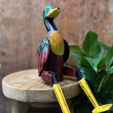 Hand Carved Shelf Puppets -  Animal themes. Novelty dangling limbs Ornaments