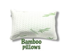 2x Pack of 2 Bamboo Bed Pillow