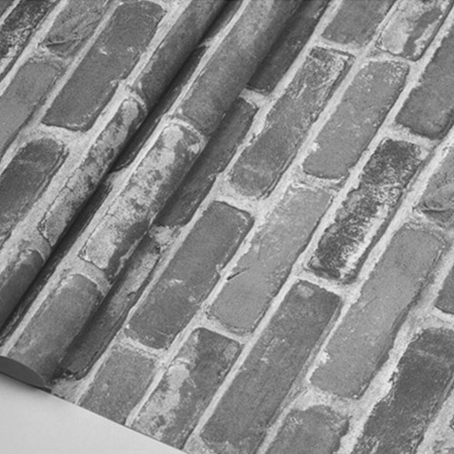 Grey brick effect wallpaper - 3d,