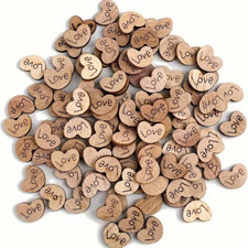 Wooden Mini Love Hearts