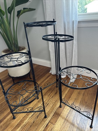 Vintage folding tier black - vintage,