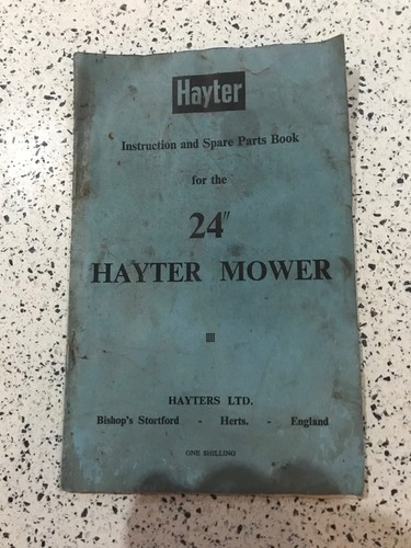 Hayter mower instruction and - hayter,