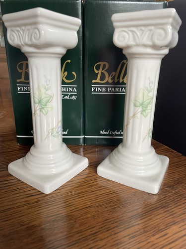 Belleek parian china pair - parian,
