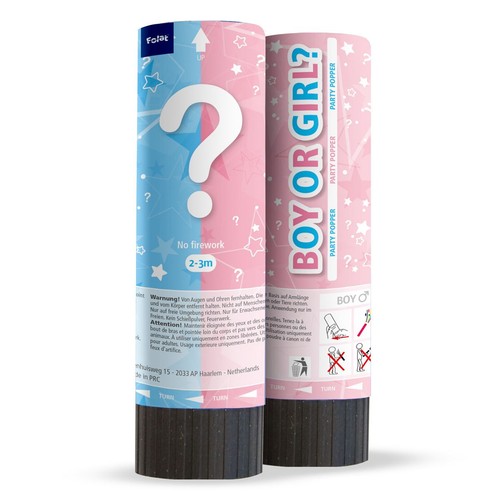 Confetti cannon gender - gender, reveal