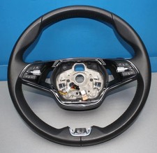 Skoda Octavia IV 5E multifunction leather steering wheel shifters 5E3419093AP