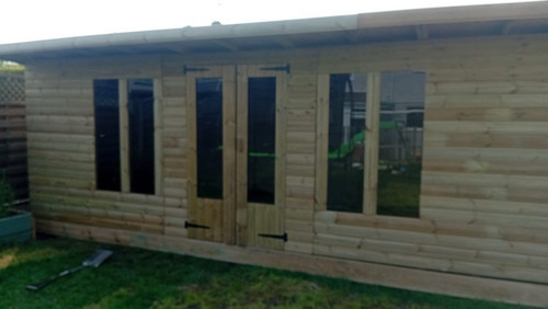 Castle sheds 20x8 wooden - sheds,