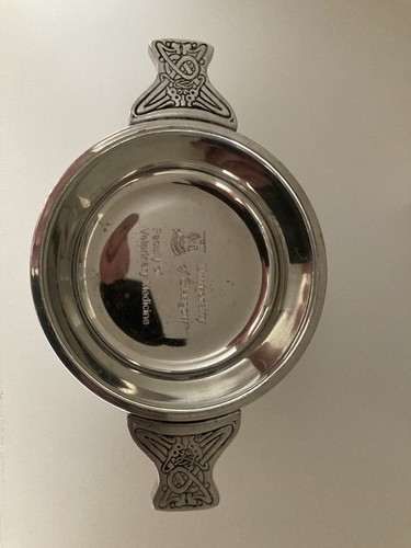 Scottish pewter quaich - scottish,