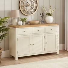 Marbury Cream Painted Large 3 Drawer 3 Door Sideboard -SLIGHT SECONDS-CRM26-F381