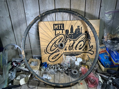 Antique wood clad wheel - antique,