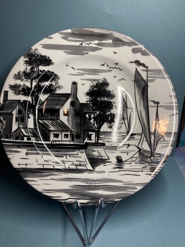 Spode delftware black grey - spode,