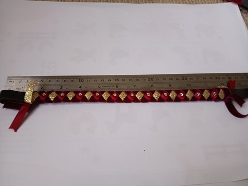 Velvet and ribbon browband - and,