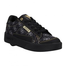 Heelys X Guess Digi Nylon Black/Grey/Gold Kids Wheeled Shoes - New