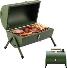 Camping Portable BBQ Barbecue Grill Outdoor Compact Smoker Portable Oil Drum