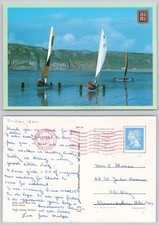 c30224 Brean Land Yacht Club Brean Sands Somerset England  postcard 1990 stamp