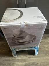 Next 12 Piece Natural Cali Dinner Set/Table Food Plate Bowl Side Plate Gift New