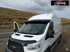 To fit Ford Transit MK8 2014+ Black External Sun Visor Solid Acrylic New