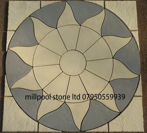 Paving sun circle - paving, off