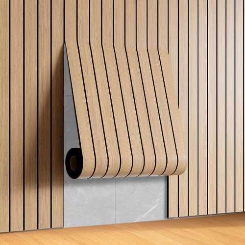 Wood slat wall - wall, panels