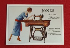 JONES SEWING MACHINE POSTCARD