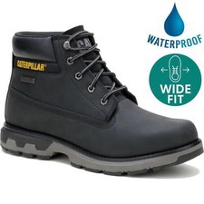 Caterpillar Pursue WP Men's Black Waterproof Boots Size 8-12