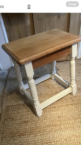 Painted joint stool lime - in,