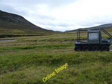 Photo 6x4 Argocat vehicle at the Geldie ford Allt an t-Seilich Frequently c2013
