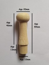 WOODEN Shaker Pegs 46mm