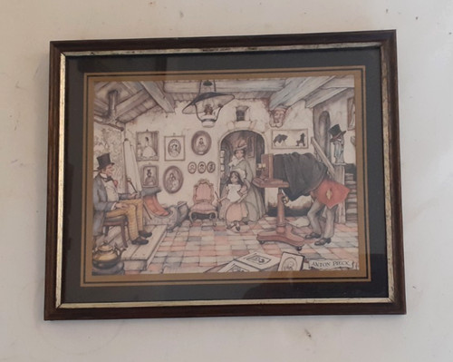 Vintage anton pieck framed - pieck,