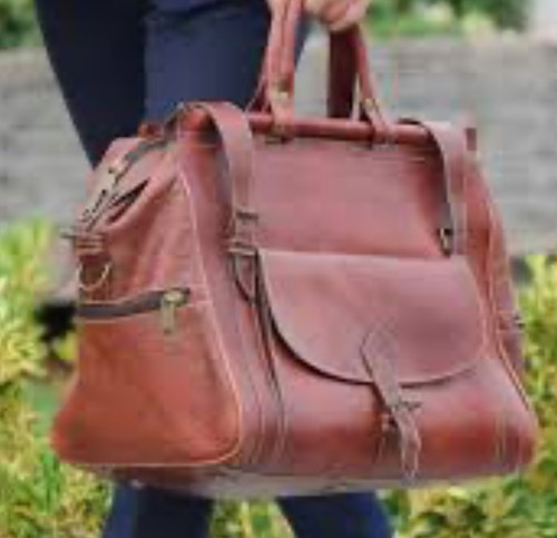 Antique bag leather - bag, doctor's