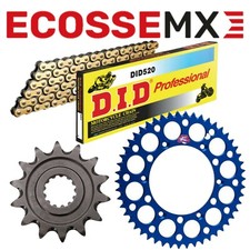 Husqvarna FC350 DID Gold G/B Chain Blue Renthal Sprocket Kit 2014-2022