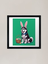 Siberian Husky dressed up for