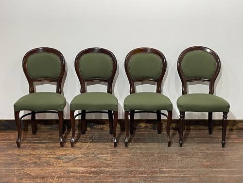 Set green dining chairs - green,