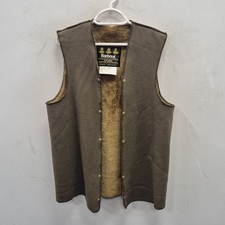 Barbour Vintage A297 Pile Lining Faux Fur Acrylic Liner Gilet for Wax Jacket C34
