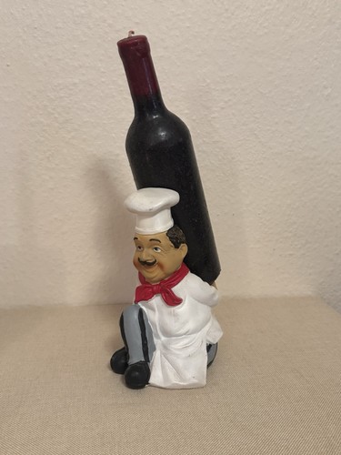 Chef wine bottle holder - chef,