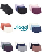 Sloggi Maxi Briefs Knickers Basic+ Brief 3 Pack 95% Cotton High Rise Lingerie