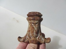 Antique Cast Iron Pole Holder Gate Bracket Vintage Flag Baluster Spindle Mount