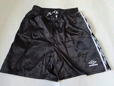 umbro drill vintage 90s Nylon Glanz Wet Look Shorts 26 W 